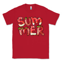Red summer watermelon and strawberry Classic Tee - BarkalooDesign
