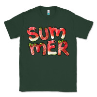 Sports Green summer watermelon and strawberry Classic Tee - BarkalooDesign