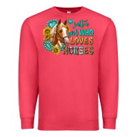 Western Just A Girl Who Loves Horses Premium Sweatshirt | Teevron