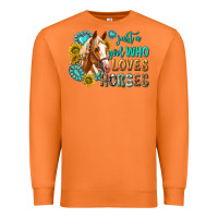 Carrot western just a girl who loves horses Premium Sweatshirt - texasbilliewilder
