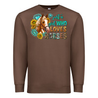 Chestnut western just a girl who loves horses Premium Sweatshirt - texasbilliewilder