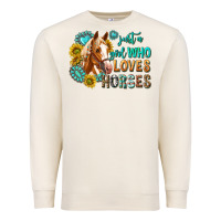 Sandshell western just a girl who loves horses Premium Sweatshirt - texasbilliewilder