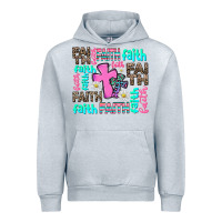 Heather Grey faith with cross Urban Hoodie - AdoDesignShop