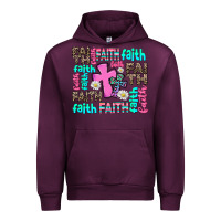 Mauve Wine faith with cross Urban Hoodie - AdoDesignShop