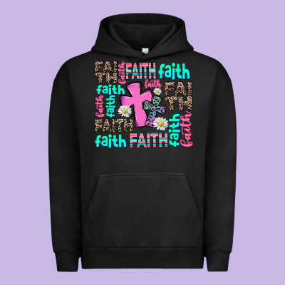 Faith With Cross Urban Hoodie Designed By Adodesignshop