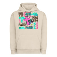 Pigment French Oak faith with cross Urban Hoodie - AdoDesignShop