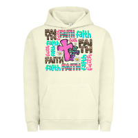 Pigment Pistachio faith with cross Urban Hoodie - AdoDesignShop