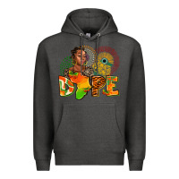 Charcoal Heather dope juneteenth Premium Hoodie - AdoDesignShop
