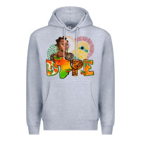 Heather Grey dope juneteenth Premium Hoodie - AdoDesignShop
