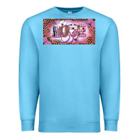 Ocean Blue Valentine's Day Nurse Love Premium Sweatshirt - RanaPortraitStore