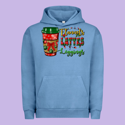 Flannels Lattes Leggings Urban Hoodie Designed By Bundleandbundleshop