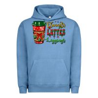 Pigment Pebble Blue flannels lattes leggings Urban Hoodie - BundleAndBundleShop