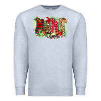 Heather Grey mama claus Premium Sweatshirt - Zillion Design Studio