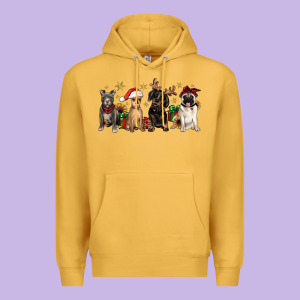 Christmas Chihuahua Pitbull Pug Dachshund Premium Hoodie Designed By Jahusdesignshop