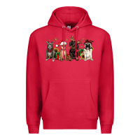Cardinal christmas chihuahua pitbull pug dachshund Premium Hoodie - JahusDesignShop