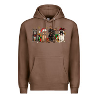 Chestnut christmas chihuahua pitbull pug dachshund Premium Hoodie - JahusDesignShop