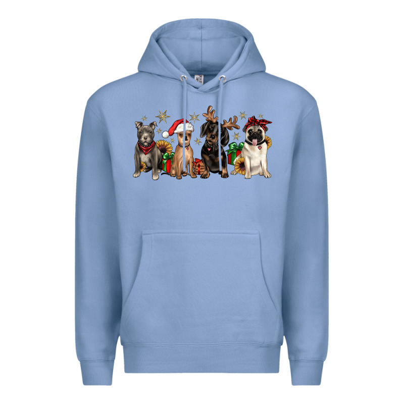 Christmas Chihuahua Pitbull Pug Dachshund Premium Hoodie by JahusDesignShop | Teevron