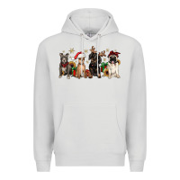 Dove Grey christmas chihuahua pitbull pug dachshund Premium Hoodie - JahusDesignShop