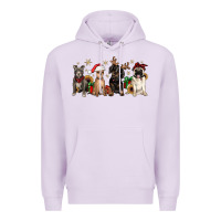 Lilac christmas chihuahua pitbull pug dachshund Premium Hoodie - JahusDesignShop