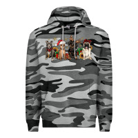 Slate Camo christmas chihuahua pitbull pug dachshund Premium Hoodie - JahusDesignShop