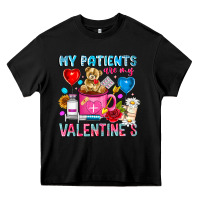 Black My Patients is Valentines Heavy Core Tee - CowhideDigitalArt