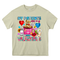Mossy My Patients is Valentines Heavy Core Tee - CowhideDigitalArt