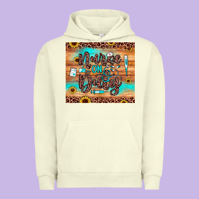 Nurse On Duty Urban Hoodie Designed By Jahusdesignshop