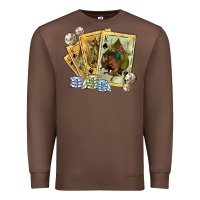 Chestnut western rodeo playing cards tbw Premium Sweatshirt - texasbilliewilder