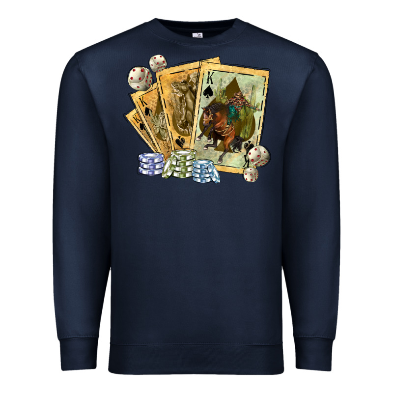Western Rodeo Playing Cards Tbw Premium Sweatshirt by texasbilliewilder | Teevron