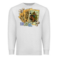 Oatmeal Heather western rodeo playing cards tbw Premium Sweatshirt - texasbilliewilder