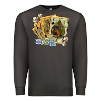 Smoke western rodeo playing cards tbw Premium Sweatshirt - texasbilliewilder