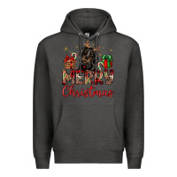 Charcoal Heather merry christmas dachshund Premium Hoodie - JahusDesignShop