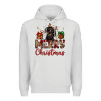 Dove Grey merry christmas dachshund Premium Hoodie - JahusDesignShop