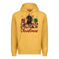 Mustard merry christmas dachshund Premium Hoodie - JahusDesignShop