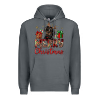 Rock merry christmas dachshund Premium Hoodie - JahusDesignShop
