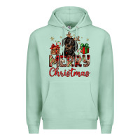 Seafoam merry christmas dachshund Premium Hoodie - JahusDesignShop