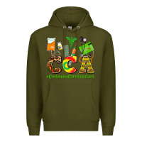 Army Green cca  countinuing care assistant juneteenth Premium Hoodie - AdoDesignShop