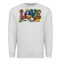 Dove Grey love came down luke 2 11 Premium Sweatshirt - Zillion Design Studio