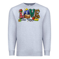 Heather Grey love came down luke 2 11 Premium Sweatshirt - Zillion Design Studio