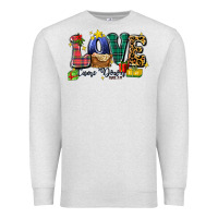 Oatmeal Heather love came down luke 2 11 Premium Sweatshirt - Zillion Design Studio