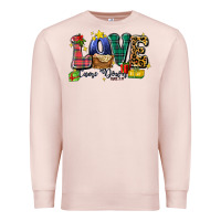 Pale Pink love came down luke 2 11 Premium Sweatshirt - Zillion Design Studio