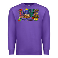 Purple love came down luke 2 11 Premium Sweatshirt - Zillion Design Studio