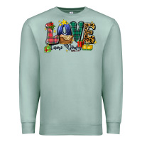 Seafoam love came down luke 2 11 Premium Sweatshirt - Zillion Design Studio