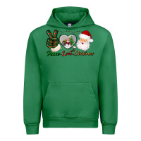 Emerald peace love christmas Urban Hoodie - BundleAndBundleShop