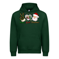 Forest Green peace love christmas Urban Hoodie - BundleAndBundleShop