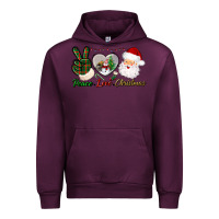 Mauve Wine peace love christmas Urban Hoodie - BundleAndBundleShop