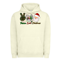 Pigment Pistachio peace love christmas Urban Hoodie - BundleAndBundleShop