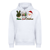 White peace love christmas Urban Hoodie - BundleAndBundleShop