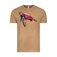 Vintage Camel sea turtle pink glitter Vintage Tee - Artiststas