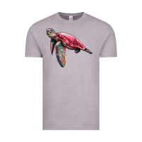 Vintage Zinc sea turtle pink glitter Vintage Tee - Artiststas